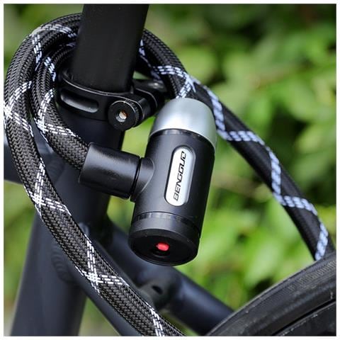 Lucchetto Antifurto Per Bici Con Cavo In Acciaio E Nylon - Sicurezza Portatile Per Biciclette - Foto 2