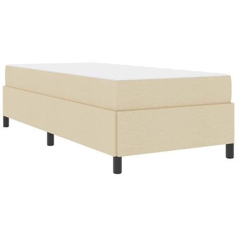 Letto a molle Crema e Nero 90 x 200 cm - Foto 1