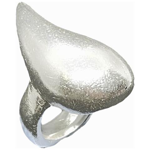 Anello A Goccia Placcato Argento - Foto 1