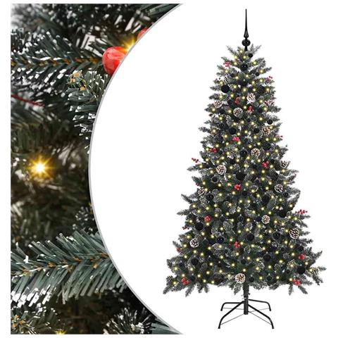 Albero di Natale artificiale con 300 LED Verde 180 cm - Foto 1