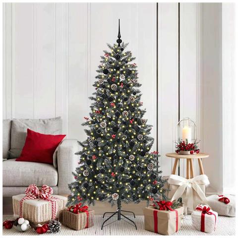 Albero di Natale artificiale con 300 LED Verde 180 cm - Foto 2
