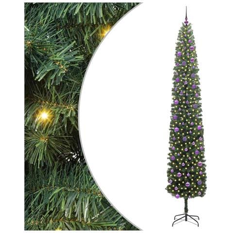Albero di Natale artificiale con 300 LED Verde 270 cm - Foto 1