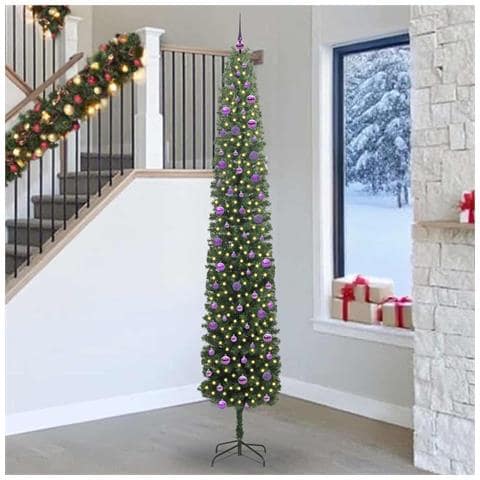 Albero di Natale artificiale con 300 LED Verde 270 cm - Foto 2