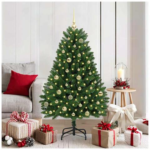 Albero di Natale artificiale Verde 150 cm PVC e Metallo - Foto 2