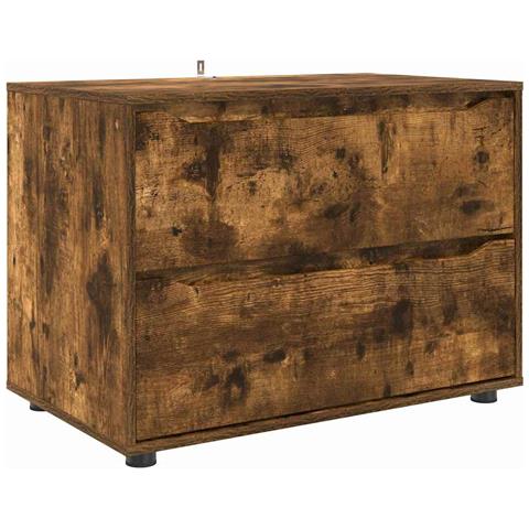 Armadio Rovere fumé 80 x 48 x 57 cm Legno multistrato - Foto 1