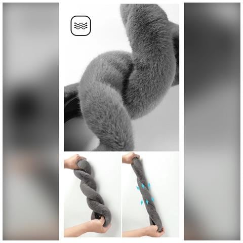 Coprivolante Invernale In Peluche Corto - Caldo, Morbido E Antiscivolo Grey - Foto 2