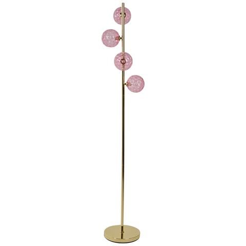 Lampada Da Pavimento Anadyr Vetro Rosa - Foto 2