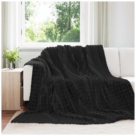 Coperta Nero 270 x 240 cm Panno - Foto 2