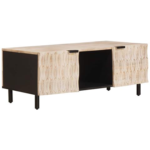 Tavolino da salotto Bianco 100 x 54 x 40 cm - Foto 1