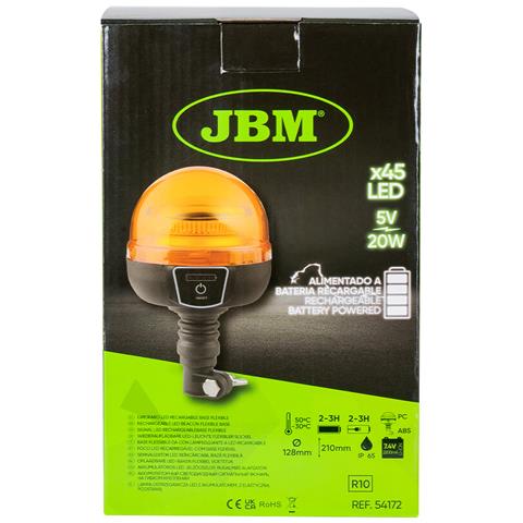 Luce Rotante Led Lampeggiante Con Base Flessibile - Foto 2