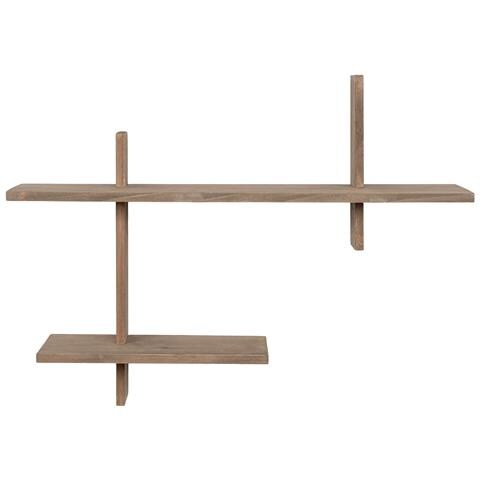 Mensola Ovada-marrone-legno-15x60x44 Cm - Foto 1