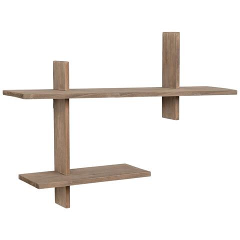 Mensola Ovada-marrone-legno-15x60x44 Cm - Foto 2