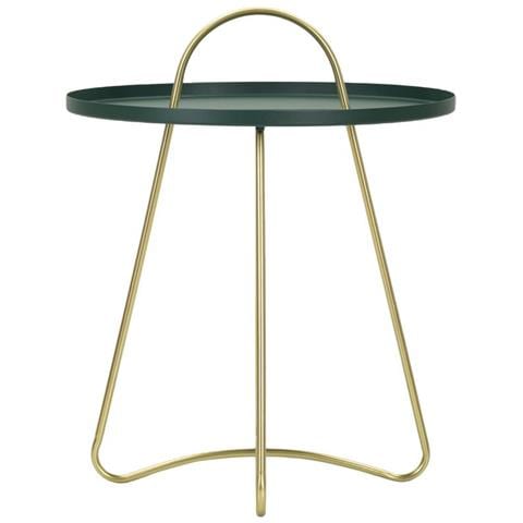 Tavolino Vkh525-verde-metallo-45x45x59 Cm - Foto 2