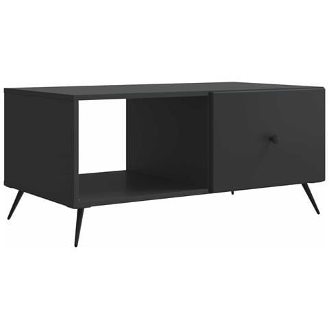 Tavolino da salotto Nero 90 x 50 x 40 cm Legno ingegnerizzato - Foto 1