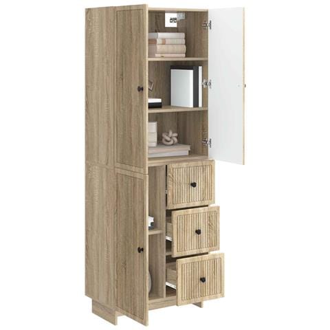 Set di armadi 2 pcs 66 x 34,5 x 90 cm Legno ingegnerizzato - Foto 2