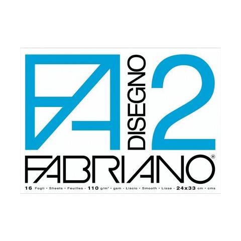 pz. 1 Fabriano disegno 2 bianco 24x33cm 110g 10ff 5204105 - Foto 1