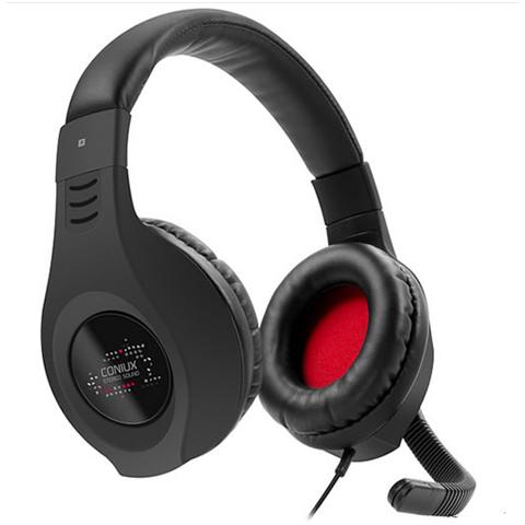 Cuffie con Microfono per Giochi Connessione Cavo Nera 1 m - Foto 6