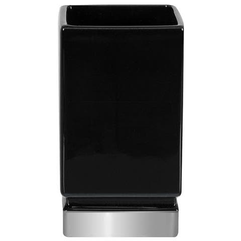 Portascopino Wc Roma 105 X 130 X H. 380 Mm Corpo Bianco - Base Argento Finitura Lucida - Roma 10.17971 - Foto 1
