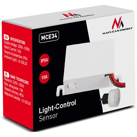 Sensore Interrutore Crepuscolare 2300w Sonda Esterna Rilevatore - Foto 2