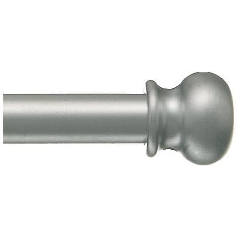 Coppia Bacchette Tendine Bris Bris Ottone Con Testine A ""cipolla"" Nichel Satinato 40 (+20) Cm 21061 - Foto 1