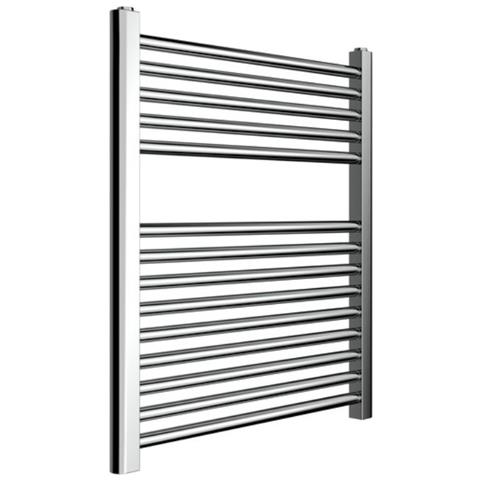 Termoarredo Bagno Scaldasalviette Acciaio Radiatore Calorifero Termosifone Cromo Cromato *** Misure : H680xl600xi550 14 Tubi - Foto 2