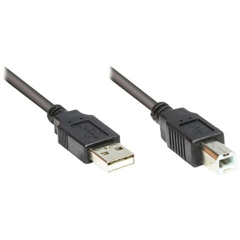 2510-025OFS, USB A, USB B, Maschio / maschio, Dritto, Dritto, Nero - Foto 1