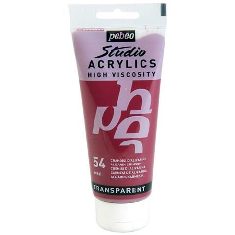 Pittura Acrilica Trasparente - Rosso Profondo - 100 Ml - Foto 1