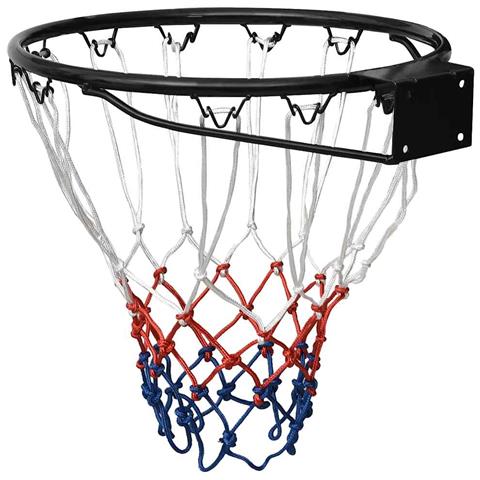 Canestro Da Basket Nero 39 Cm Acciaio - Foto 2