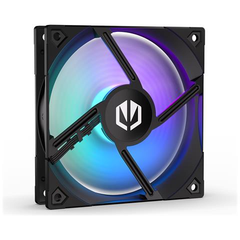 Fluctus 120 PWM ARGB Case per computer Ventilatore 12 cm Nero, Bianco - Foto 2