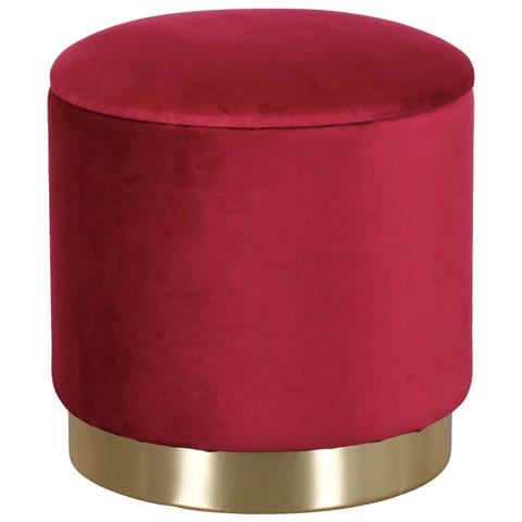 Lara - Pouf Rotondo In Velluto - Foto 1