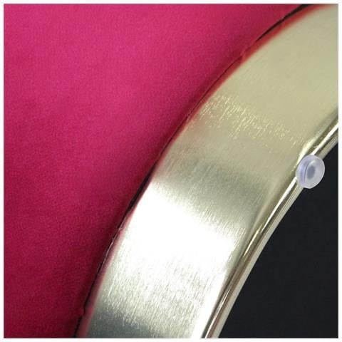 Lara - Pouf Rotondo In Velluto - Foto 3