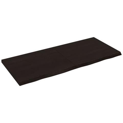 Piano Tavolo Marrone 140x60x (2-4) cm Rovere Massello Trattato - Foto 1