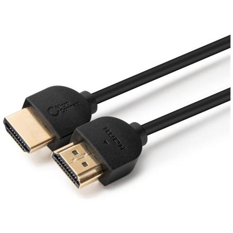 Hdm19193bsv2.0 Cavo Hdmi 3 M Hdmi Tipo A [standard] Nero (4k Hdmi Cable Slim 3m - Hdmi 2.0 4k - 2k 60hz 18g - Foto 1