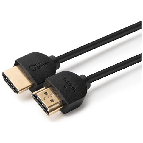 Hdm19193bsv2.0 Cavo Hdmi 3 M Hdmi Tipo A [standard] Nero (4k Hdmi Cable Slim 3m - Hdmi 2.0 4k - 2k 60hz 18g - Foto 2