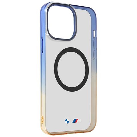 Cover Magsafe Per Iphone 15 Pro Silicone Gel Design Sfumato, Blu - Foto 1