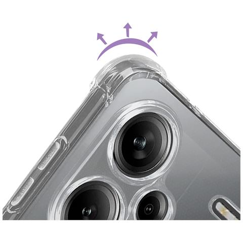Cover Anti-urto Per Xiaomi Redmi Note 13 Pro Plus Angoli Rinforzati, Trasparente - Foto 2