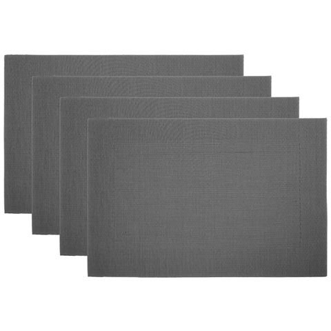 Set Tovagliette Americane Cucina Antiscivolo In Tinta Unita Lavabili In Vari Colori Set 4 Stone - Foto 1