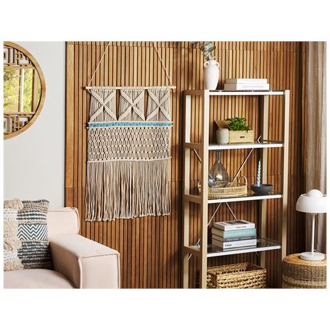 Decorazione Da Parete In Tessuto Kalady Cotone 141 Cm Beige - Foto 1