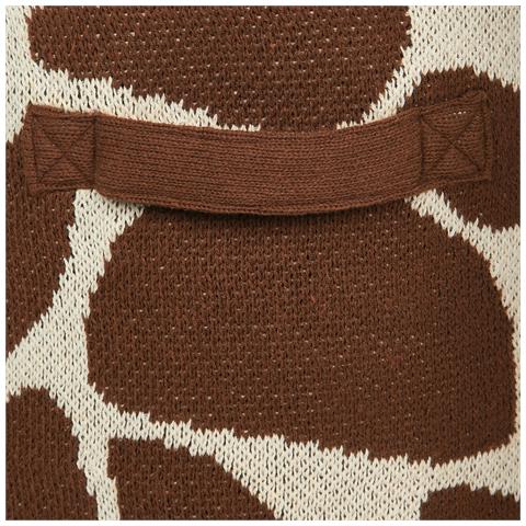 Set Di 2 Cestini Per Bambini Giraffa Pomang Cotone Marrone - Foto 2