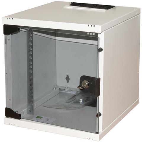 ArmadioRack 6u 10'' 300mx300mm Porta Vetro Colore Grigio - Foto 1