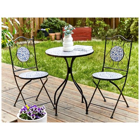 Set Da Balcone Metallo Nero Camprena - Foto 1