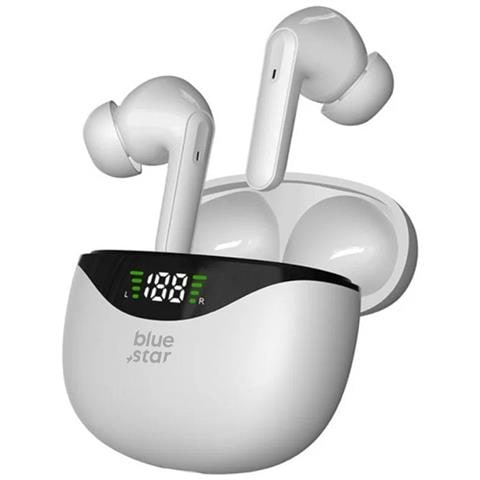 Auricolare Bluetooth 5.4 Tws T60 Lcd Stereo In-ear White Per Smartphone - Foto 1