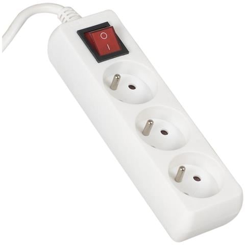 Cavo Di Prolunga 1,5mb 3gn+0+interruttore 3x1,0mm 10a Ip20 (lb0081-1,5) Va0305-1,5 - Foto 2