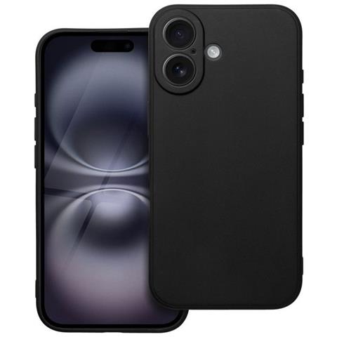 Matt Custodia Protettiva In Tpu Silicone Cover Case Per Apple Iphone 16 Black - Foto 1