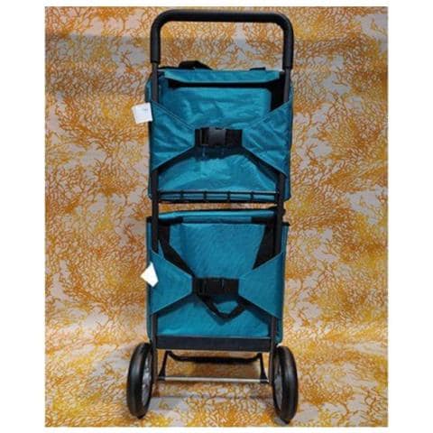 Carrello Della Spesa Blu A 2 Ruote - 8210-464 - Foto 5