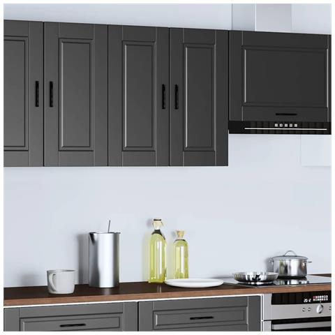 Pensile Da Cucina Porto Nero In Legno Multistrato - Foto 2