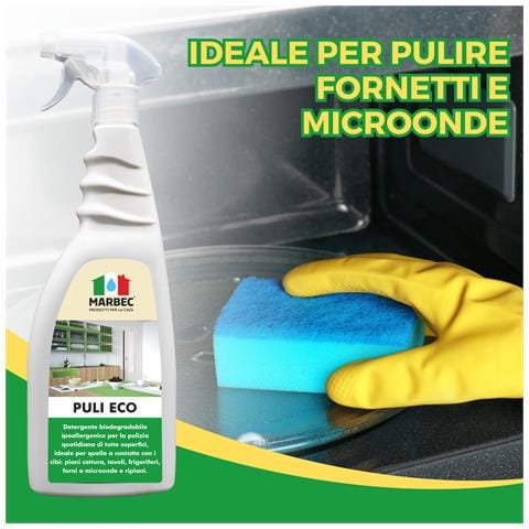 Detergente Sgrassante Multiuso, Efficace Su Superfici Delicate, Pronto All'uso Puli Eco - 750mlx6pz - Foto 2