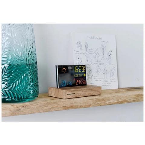 CT610 stazione meteorologica digitale Legno LCD CA /Batteria - Foto 2