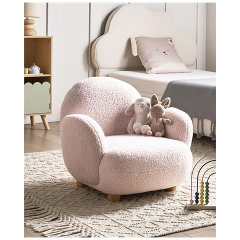 Seggiolino Per Bambini Bouclé Rosa Pastello Hem - Foto 1