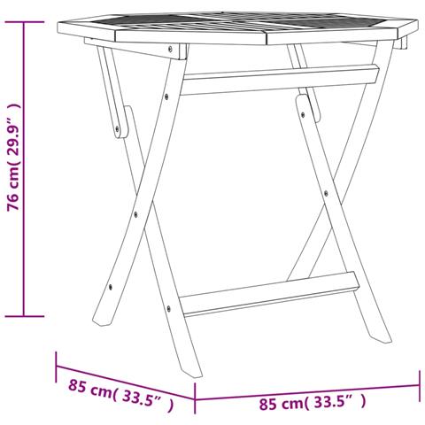 Set da Pranzo per Giardino 5 pz in Legno Massello di Teak - Foto 9